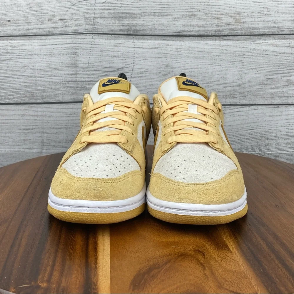 Nike Dunk Low Celestial Gold Sail Suede Sneakers DV7411-200 Womens Shoe Size 7.5